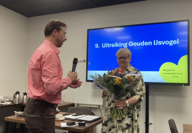 Gouden IJsvogel Biddinghuizen voor Miep van Hoof